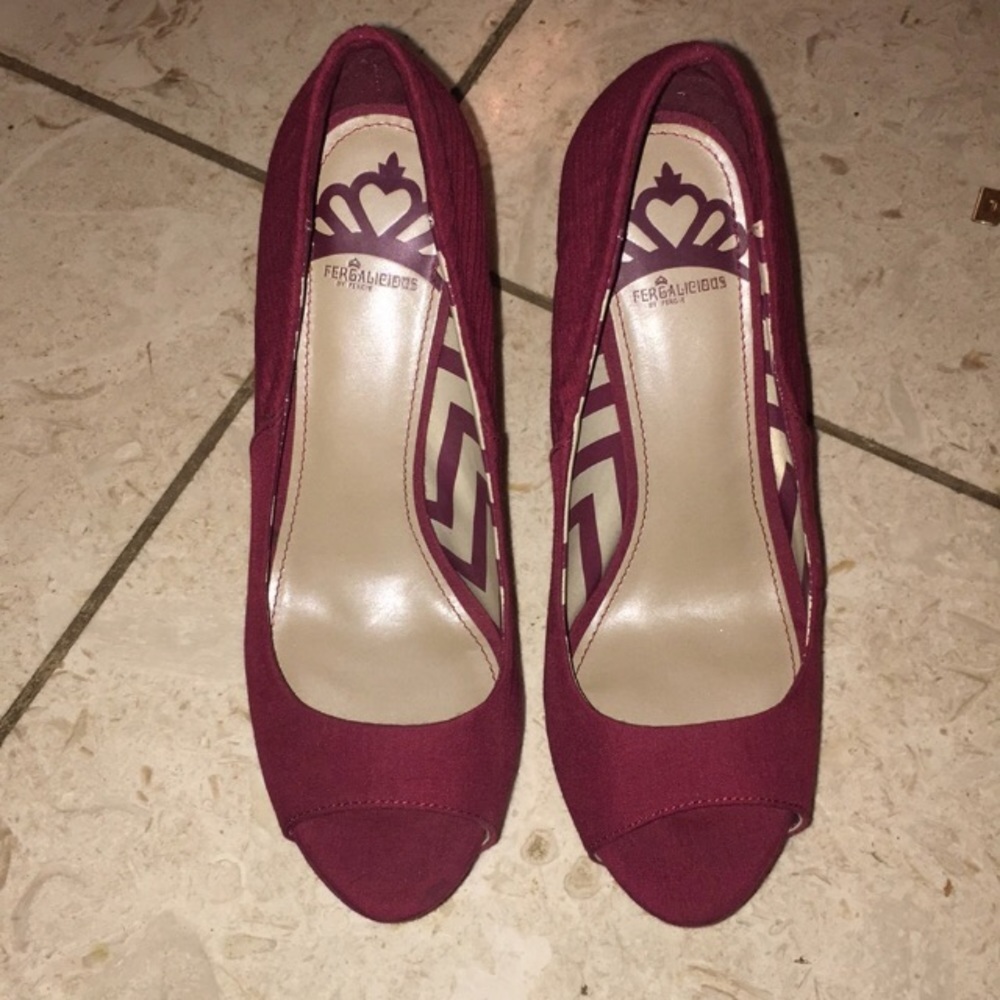 Burgundy heels